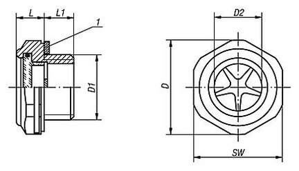 Olejowskaz aluminium (28010-20014) - Norelem