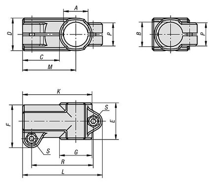 Złączka Zaciskowa zlaczka t aluminium ocynkowany (29006-5D2D2) - Norelem