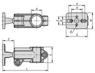 Złączka Zaciskowa zlaczka t aluminium z bębnowaniem (29006-5181) - Norelem
