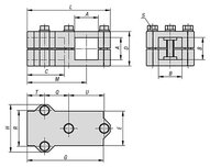 Złączka Zaciskowa zlaczka t aluminium z bębnowaniem (29008-523030) - Norelem