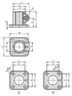 Złączka Zaciskowa ze stopką aluminium z bębnowaniem (29010-5D2) - Norelem