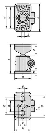 Złączka Zaciskowa ze stopką termoplast (29010-181) - Norelem