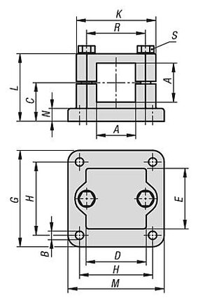 Złączka Zaciskowa z kołnierzem aluminium z bębnowaniem (29016-5230) - Norelem