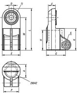Złączka Zaciskowa element przegubowy aluminium (29026-512) - Norelem