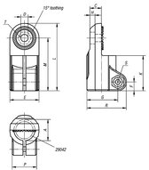 Złączka Zaciskowa element przegubowy termoplast (29026-30) - Norelem