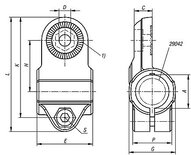 Złączka Zaciskowa element przegubowy aluminium (29028-512) - Norelem