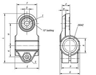 Złączka Zaciskowa element przegubowy termoplast (29028-18) - Norelem