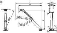 Uchwyt Monitora aluminium (29180-05-6341) - Norelem