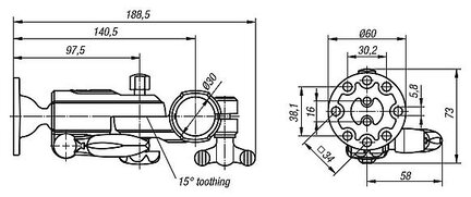 Uchwyt Monitora z przegubem kulowym termoplast (29180-3002) - Norelem