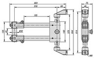 Uchwyt Monitora ramię nośne podwójne termoplast (29180-3014) - Norelem
