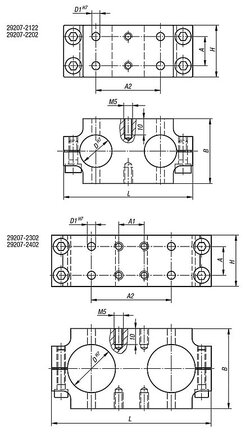 Złączka Zaciskowa podwójny aluminium (29207-2302) - Norelem