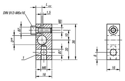 Element Przegubowy stal po ulepszeniu cieplnym (31152-0708) - Norelem