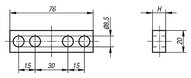 Element Dystansowy do elementow pryzmatycznych stal po ulepszeniu cieplnym (33092-005) - Norelem