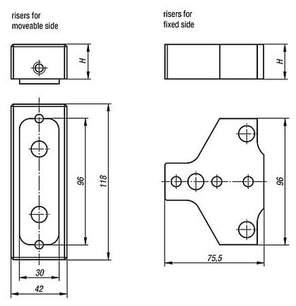 Adapter Podwyższający stal do nawęglania (41020-025) - Norelem