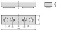 Szczęka Mocująca surowy stal (41040-210020) - Norelem