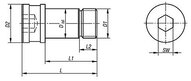 Śruba Pasowana Do Syst. 5-Osiowego UNILOCK stal po ulepszeniu cieplnym 142 (42213-16161055) - Norelem
