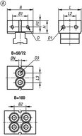 Stała szczęka DS 1355 stal narzędziowa hartowane i szlifowane (41502-05-0504401) - Norelem