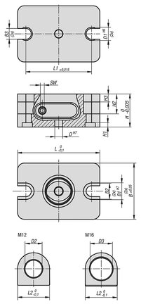 Modul Zaciskowy Reczny UNILOCK stal po ulepszeniu cieplnym (42784-1605050) - Norelem