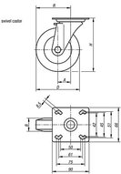 Zestaw kołowy bez systemu regulacji termoplast (95012-1108032) - Norelem