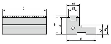Nasadzana Szczęka Regulowana stal hartowane (41105-0801) - Norelem
