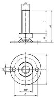 Stopka z otworem stal (27798-14010X030) - Norelem