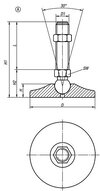 Stopka Wahliwa stal (27792-005010X75) - Norelem