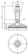 Stopka Wahliwa stal (27792-110020X75) - Norelem