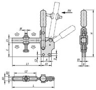 Dociskacz standard stal ocynkowany (05700-15-02400) - Norelem