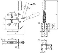 Dociskacz standard stal ocynkowany (05730-01-03600) - Norelem