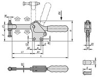 Dociskacz standard stal ocynkowany (05790-01-03400) - Norelem