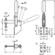 Dociskacz standard stal cynkowane i pasywowane (05735-01-00800) - Norelem