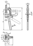 Dociskacz Hakowy standard stal cynkowane i pasywowane (05815-05-03400) - Norelem