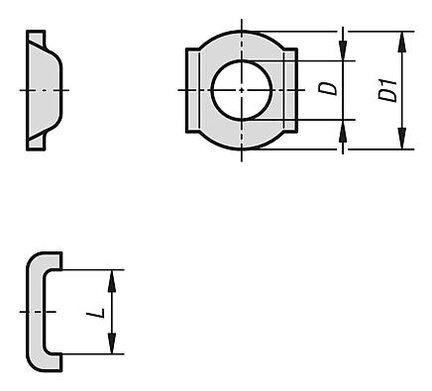 Podkładka Do Śrub Dociskowych do trzpienia dociskowego stal (05891-01-0061) - Norelem
