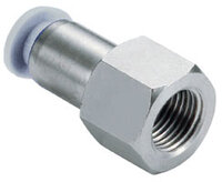 Złączka wciskana Pneufit M, Adapter, Prosty żeński, 1/8", 1/8” NPT (M24260118) - Norgren