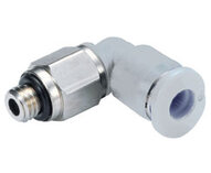 Złączka wciskana Pneufit M, adapter, kolanko obrotowe 90°, 1/8", 1/8” NPT (M24470118) - Norgren
