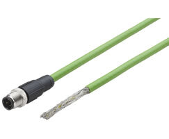 Przemysłowy kabel Ethernet, otwarty, 4-pinowy, kodowany D, M12, 2 m (NC-124MS-00000G2) - Norgren