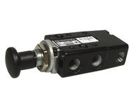 Zawór ręczny Super X 3/2, czarny, pokrętło/pokrętło, cynk, G1/8 (03M42502) - Norgren
