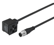 Złącze zaworu DIN forma A, 3-pinowe, kodowane A, M12, 0,6 m (NC-DINAA-123MS-A) - Norgren