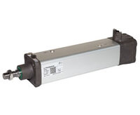 Siłownik Cleanline o średnicy 80 mm, skoku 200 mm, z regulowaną pozycją przełącznika półprzewodnikowego (PRA/842080/MI4/200) - Norgren
