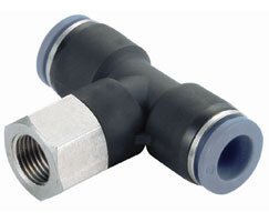 Złączka wtykowa Pneufit C, adapter, trójnik obrotowy żeński, 5/32", 1/8” NPT (C246C0218) - Norgren