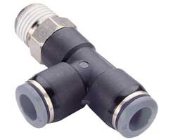Złączka wtykowa Pneufit C, adapter, trójnik obrotowy, 1/4", 1/8” NPT (C24680418) - Norgren