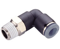 Złączka wtykowa Pneufit C, adapter, kolanko obrotowe 90°, 1/4", 3/8” NPT (C24470438) - Norgren
