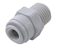 Złączka wciskana Pneufit D z acetalu, adapter, prosta, 3/8", 1/4” NPT (D24250628) - Norgren