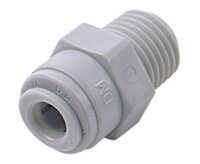 Złączka wciskana Pneufit D z acetalu, adapter, prosta, 3/8", 1/4” NPT (D24250628) - Norgren