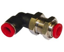 Złącze wciskane Pneufit C, złącze grodziowe, kolanko, 10 mm, M20x1 (C00491000) - Norgren