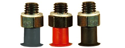 Przyssawka płaska U6, Silikon SIL 50°, M5 zew., bez filtra (S.U6S50.MM5M.00) (3150003S) - Piab