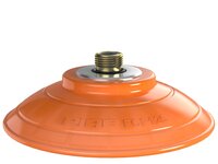 Przyssawka płaska wklęsła FCF125P, PU55°/60°, G3/8" wew., 17 mm, (FCF125P.5R.G62W) (0200693) - Piab