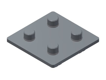 Łącznik krzyżowy prosty do profilu EVG 25/50 X (E10551500) (0214204) - Piab