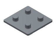 Łącznik krzyżowy prosty do profilu EVG 25/50 X (E10551500) (0214204) - Piab