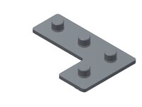 Łącznik kątowy L do profilu EVL 80/120 JX (E10555010) (0214213) - Piab